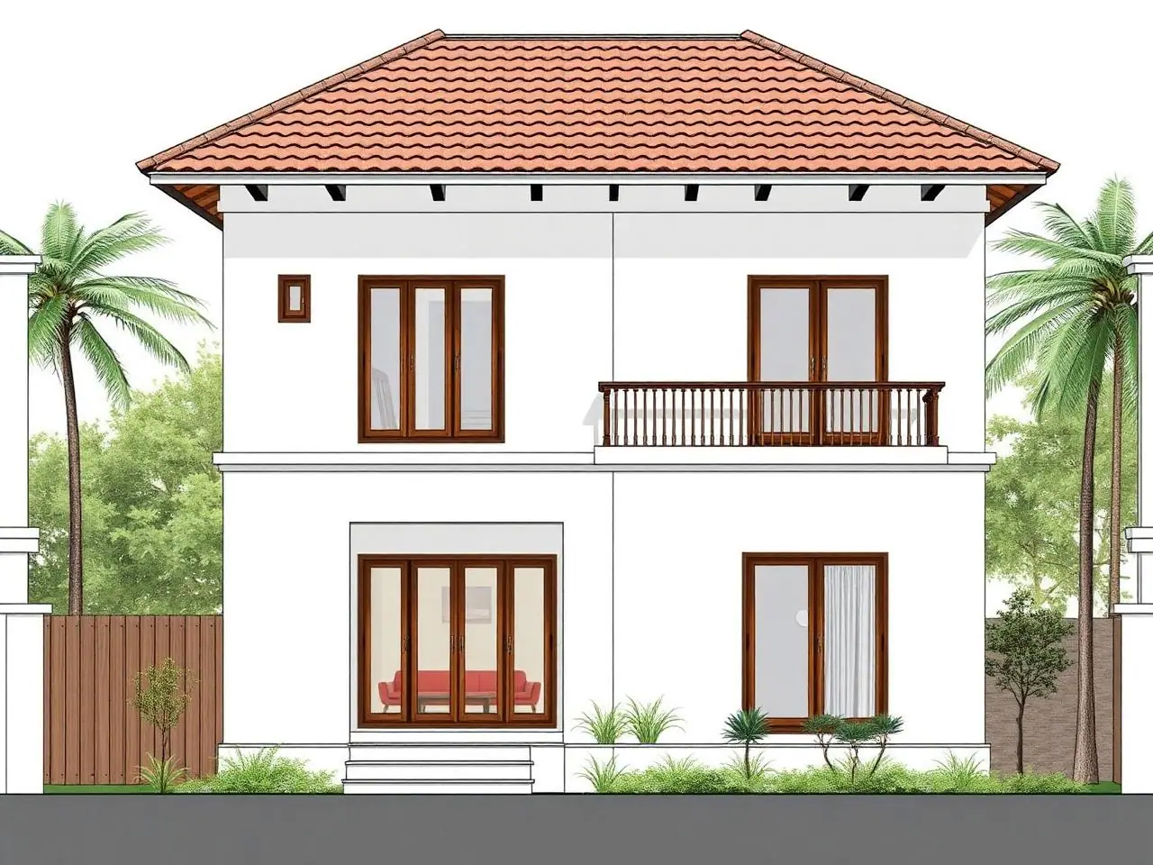 Studio Loft Concept – Pocharam – Front Elevation