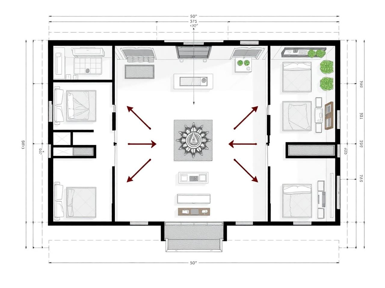 Studio Loft Concept – Pocharam – Floor Plan Concept