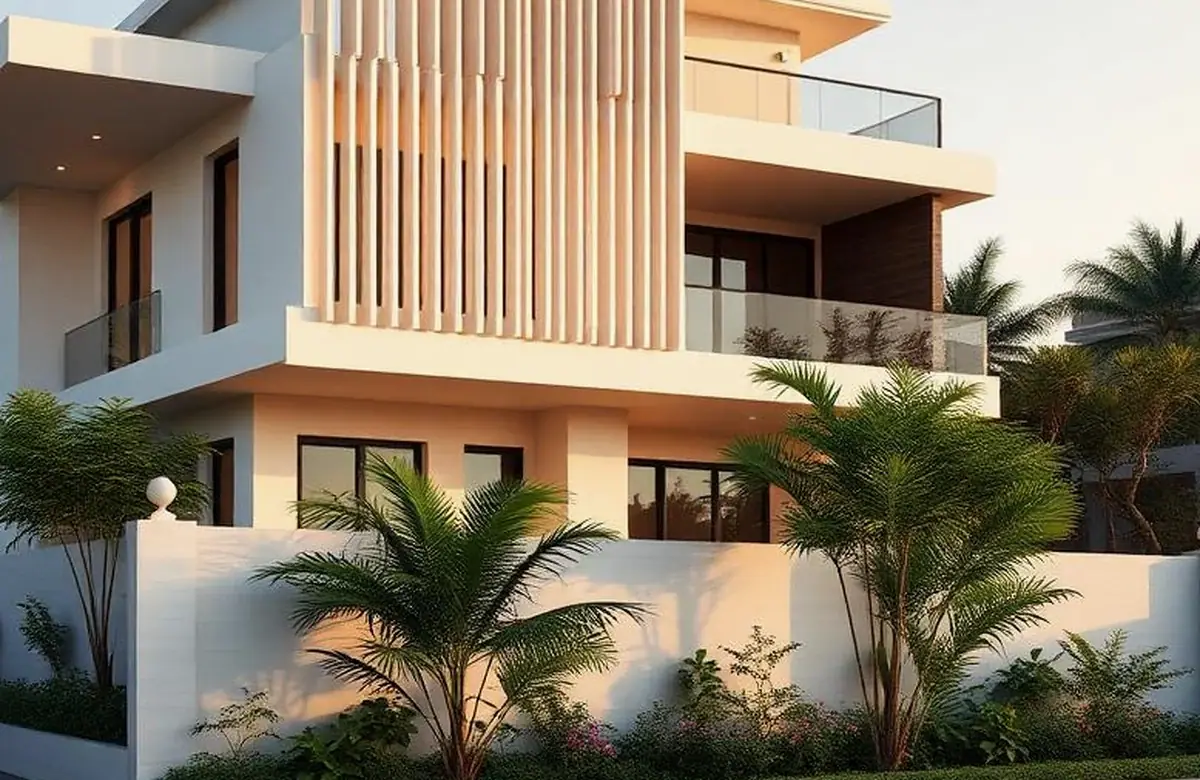 Tropical Modernist Residence – LB Nagar – Material Palette