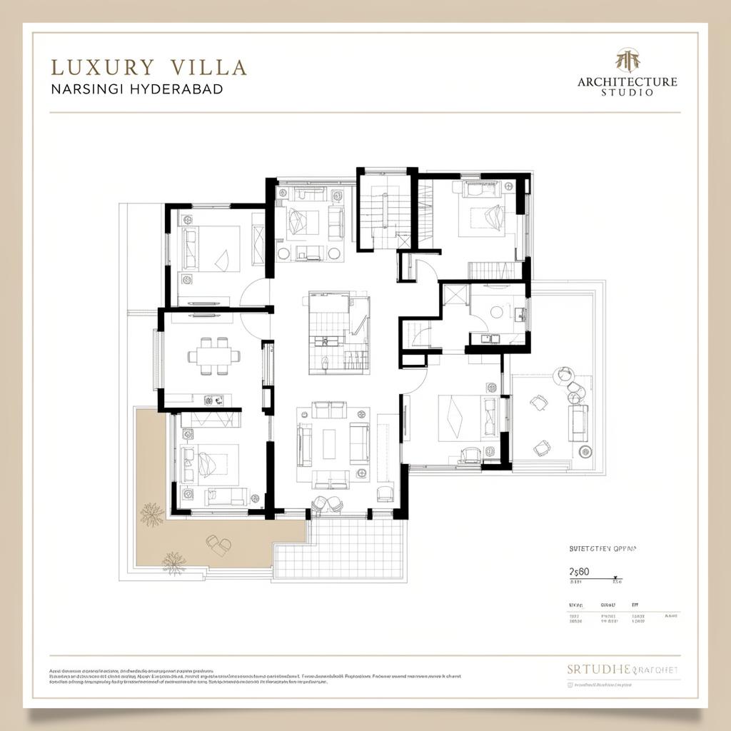 Terraced Hillside House – Narsingi – Floor Plan Concept