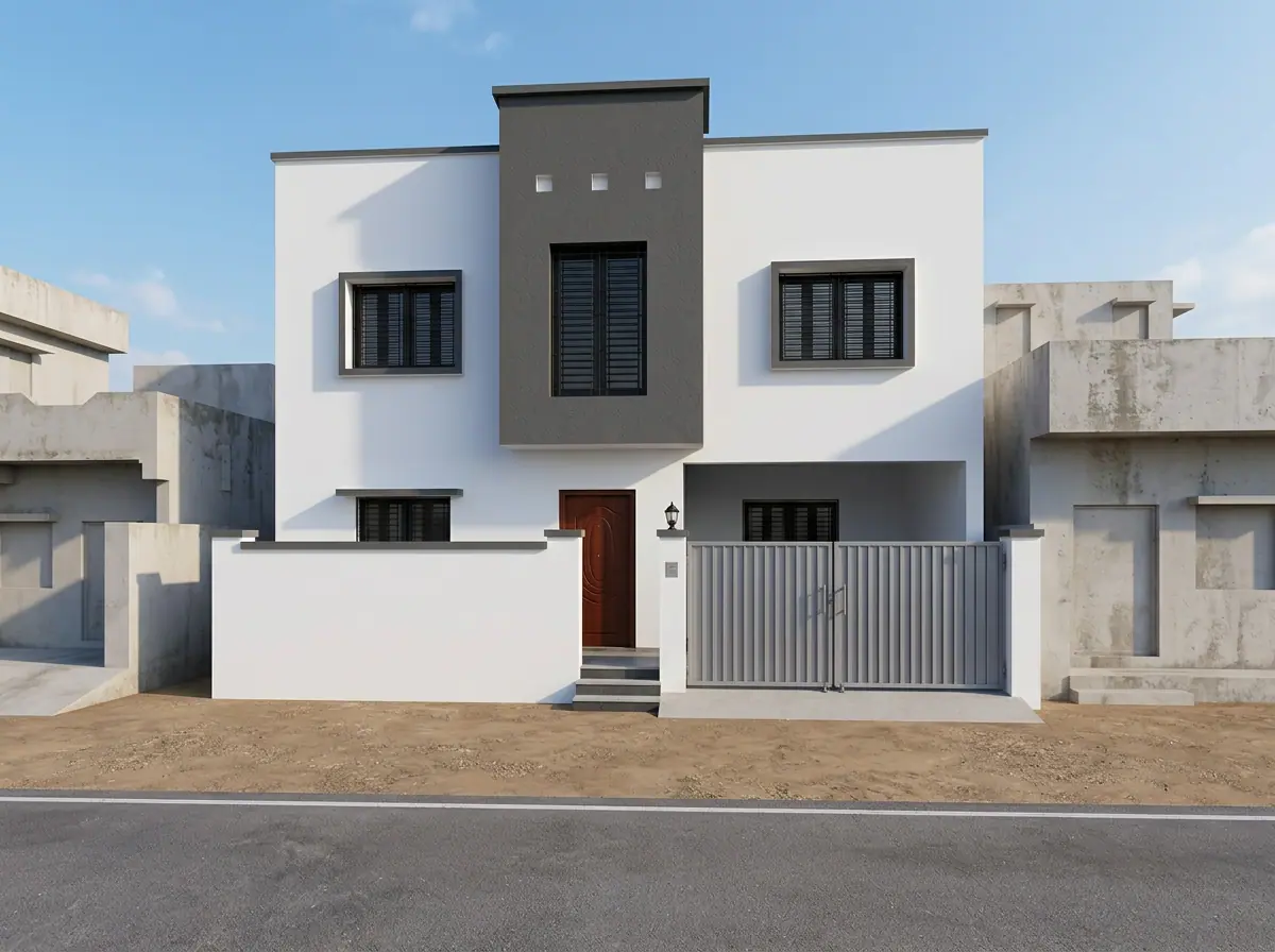 G+2 Independent House – Miyapur – 3D render