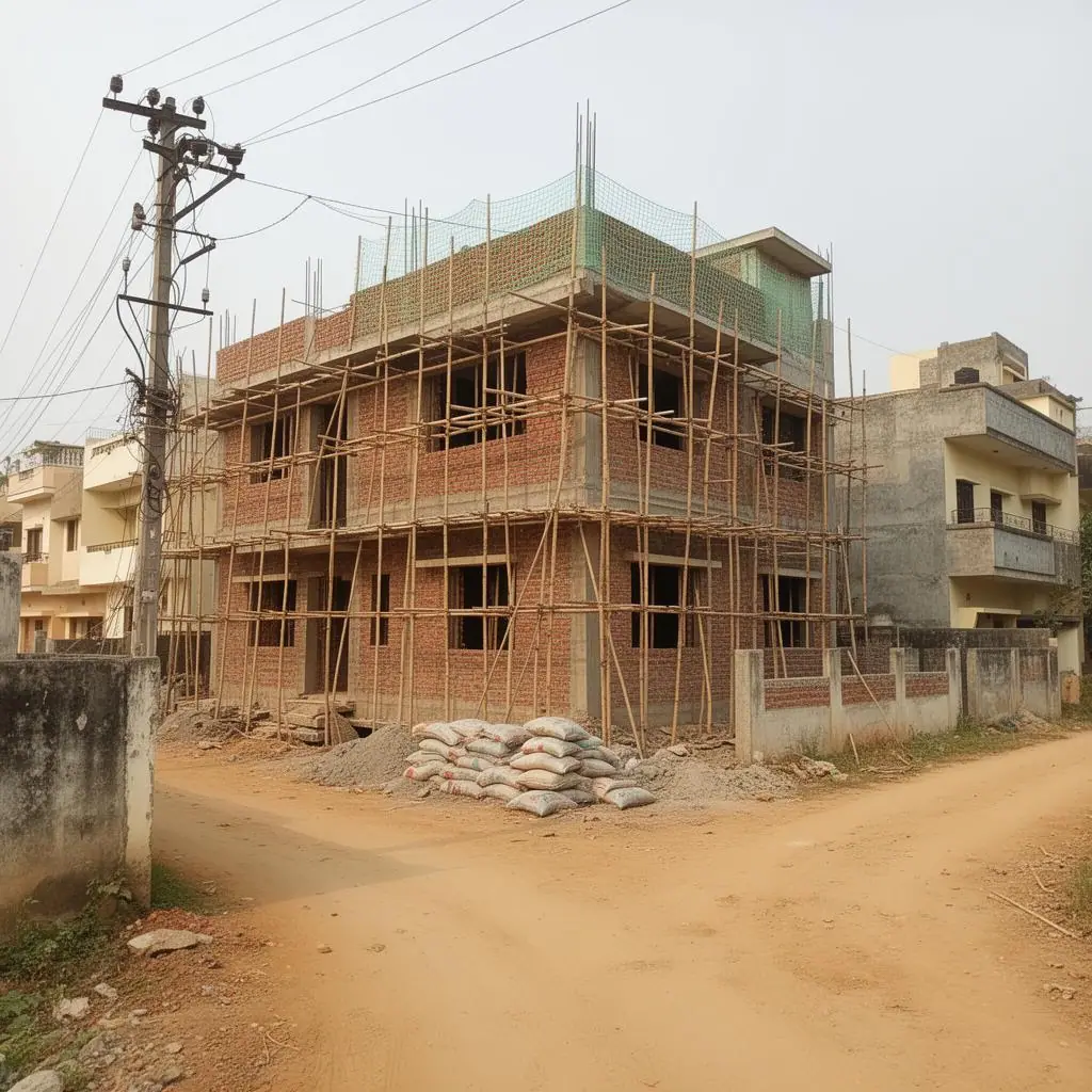 G+2 Independent House – Miyapur – under construction