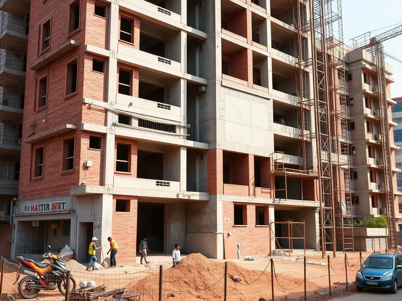 G+4 Apartment Block – Nanakramguda – under construction