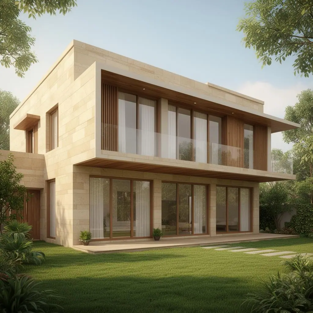 Triplex Bungalow – Kompally – 3D render