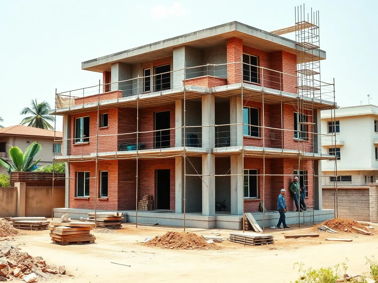 Triplex Bungalow – Kompally – under construction