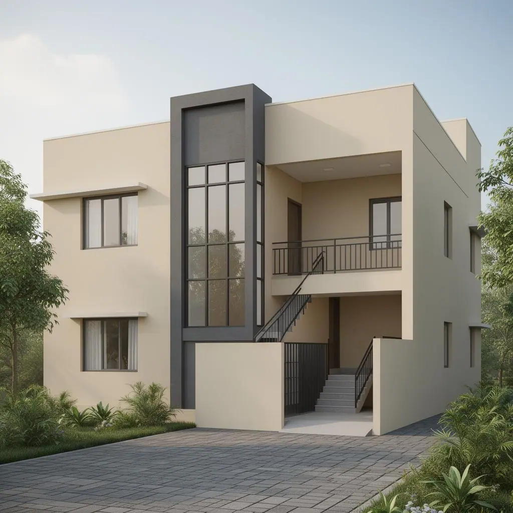 G+3 Duplex Villa – Manikonda – 3D render