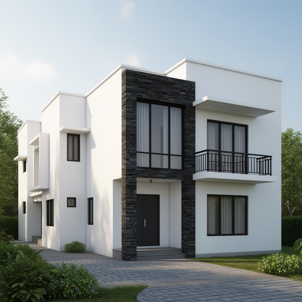 G+3 Duplex Villa – Shamshabad – 3D render