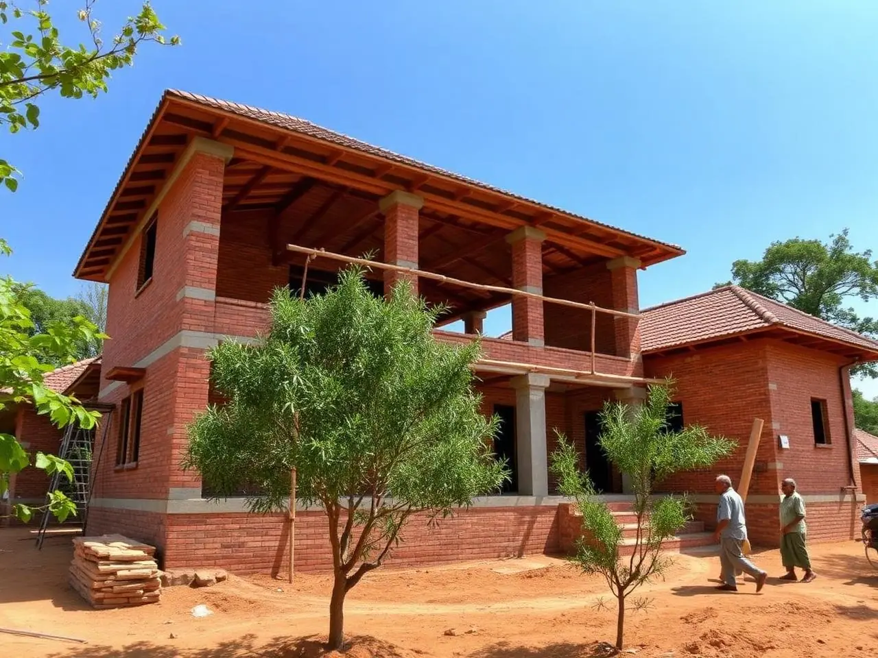 Courtyard Luxury Farmhouse – Shamshabad – under construction