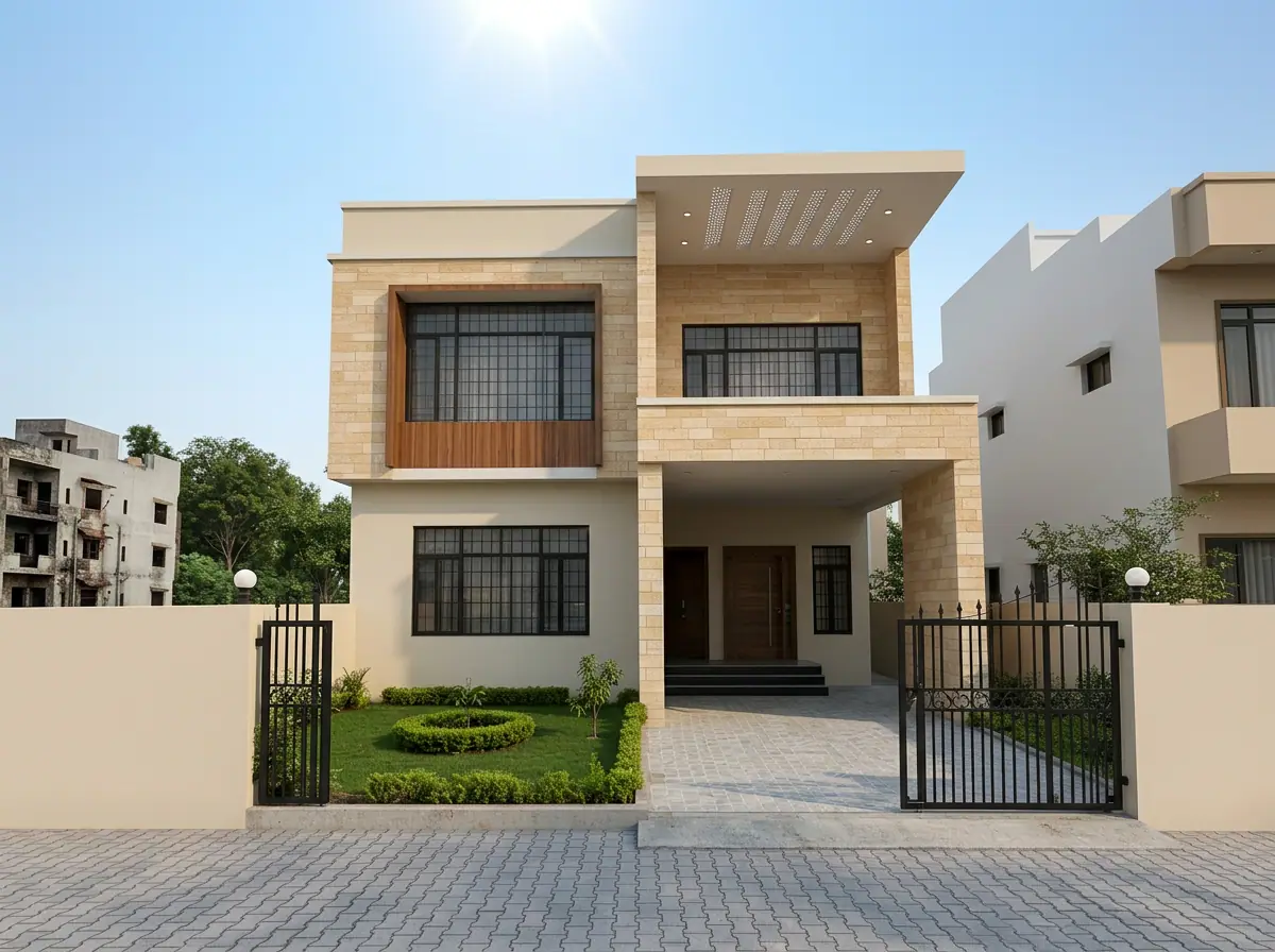 Triplex Bungalow – Gandipet – 3D render