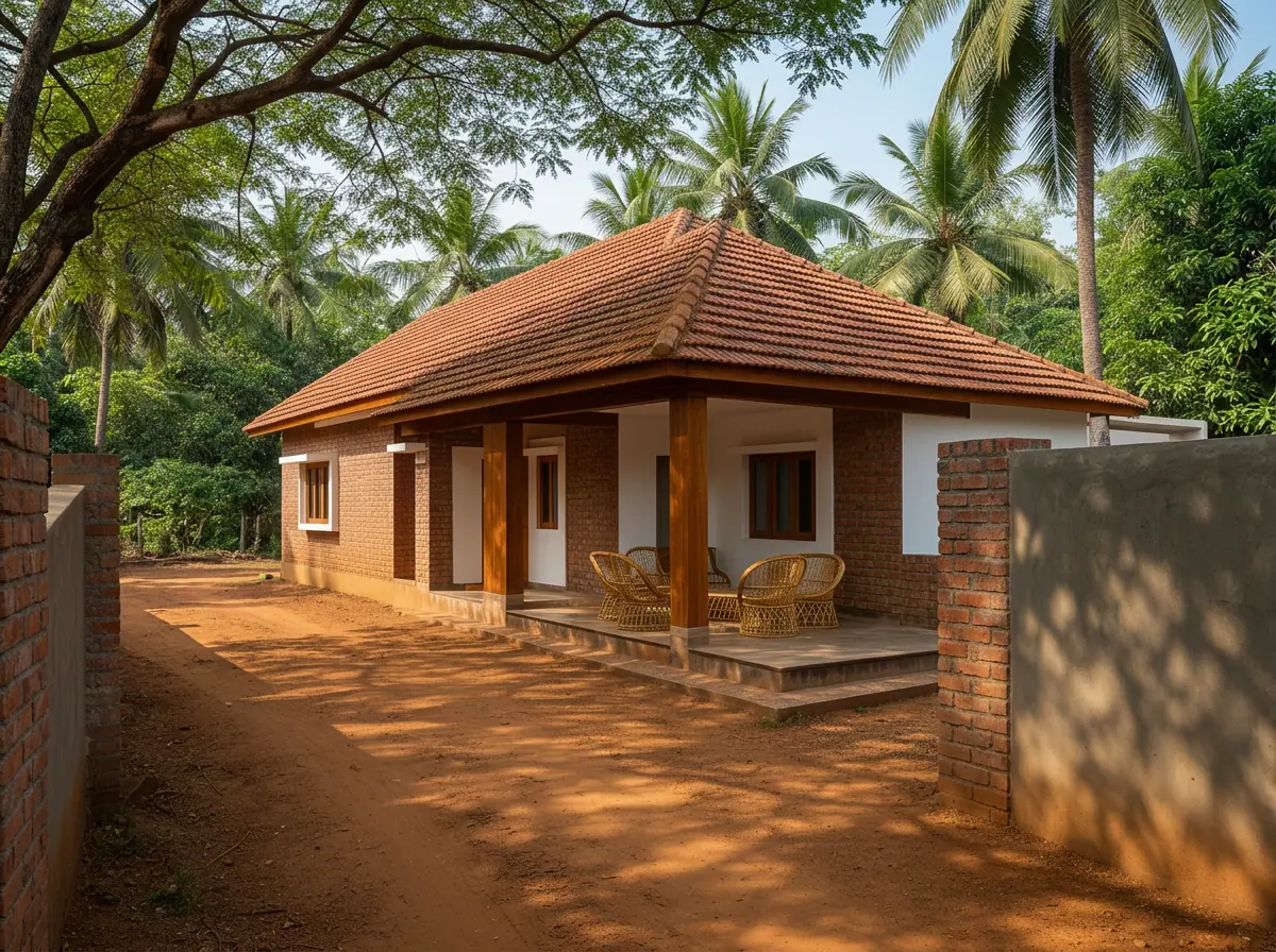 Modern Farmhouse – Nallagandla – 3D render