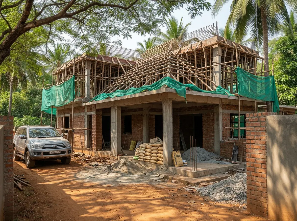 Modern Farmhouse – Nallagandla – under construction