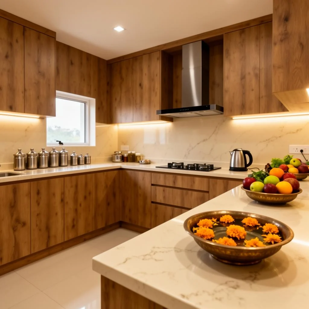 2BHK Flat Interior – Gandipet – Modular Kitchen
