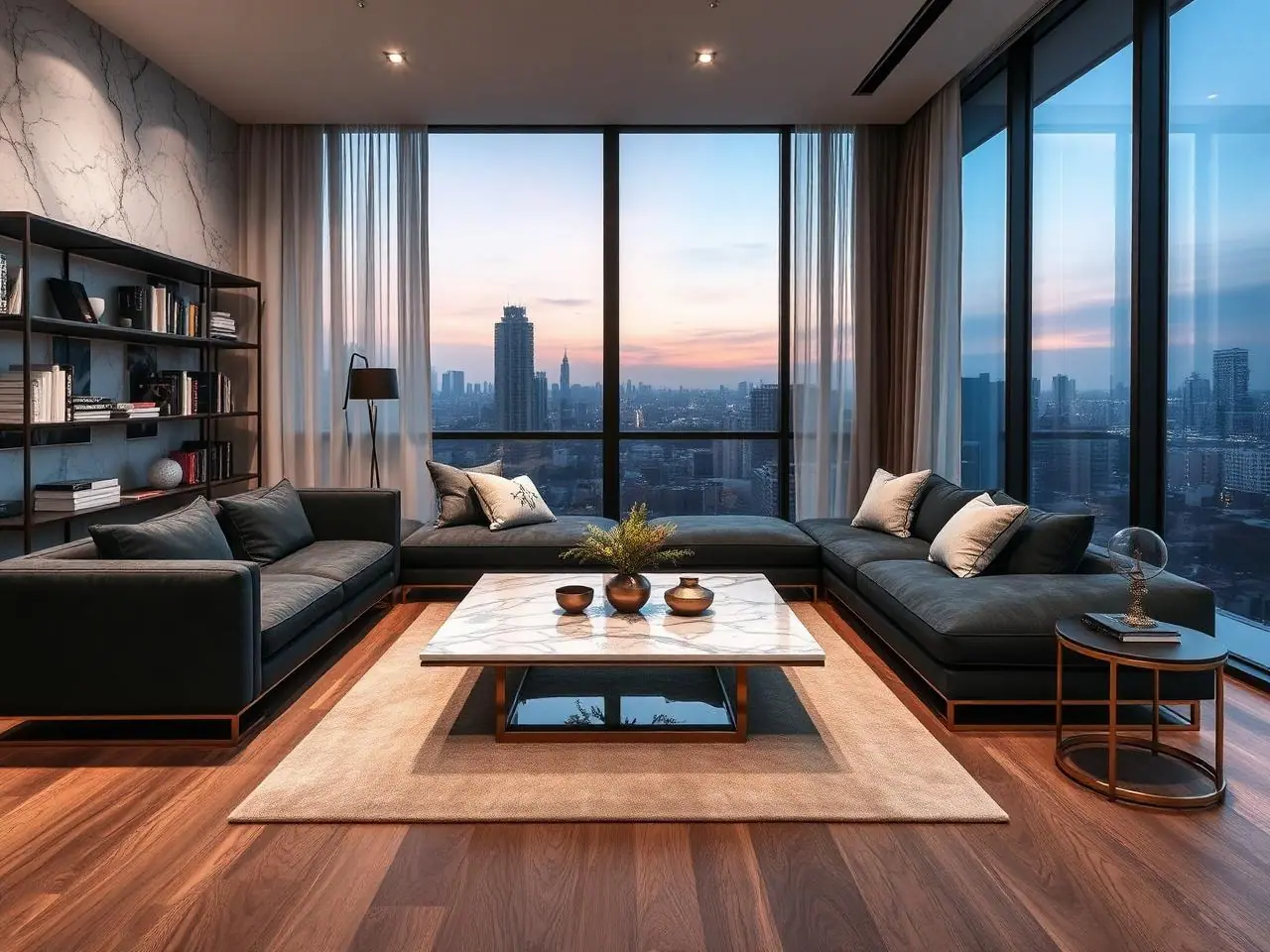 4BHK Villa Interior – Tellapur – Living Room