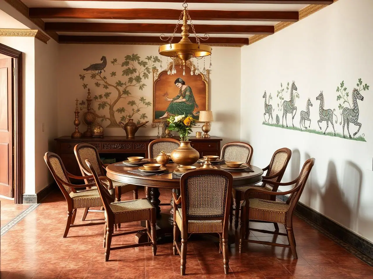 Luxury Villa Interior – Boduppal – Dining Area