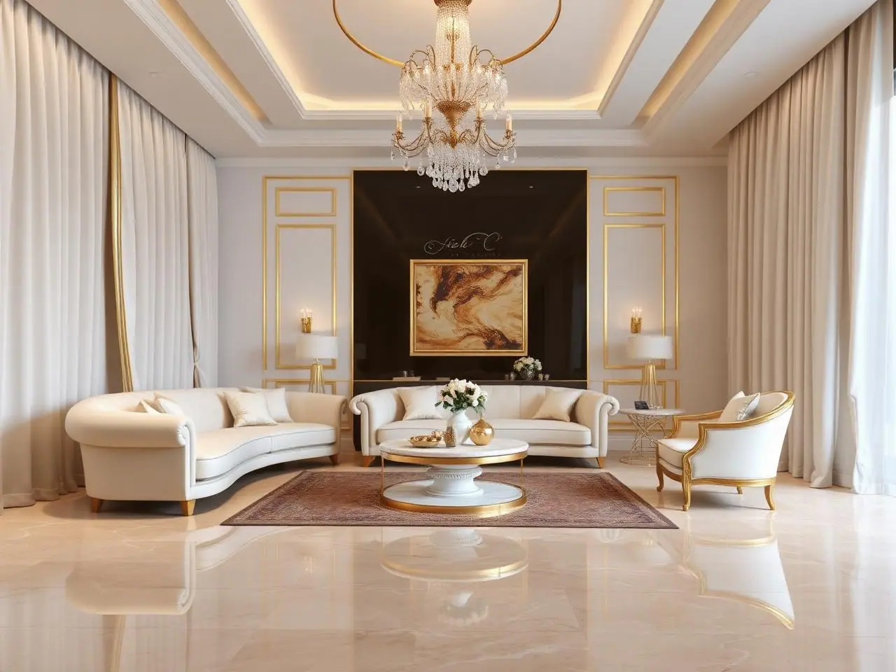 3BHK Apartment Interior – Gandipet – Living Room