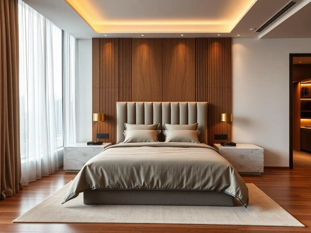 Penthouse Interior – Kondapur – Master Bedroom