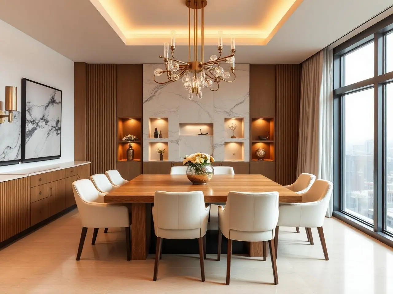 Penthouse Interior – Kondapur – Dining Area