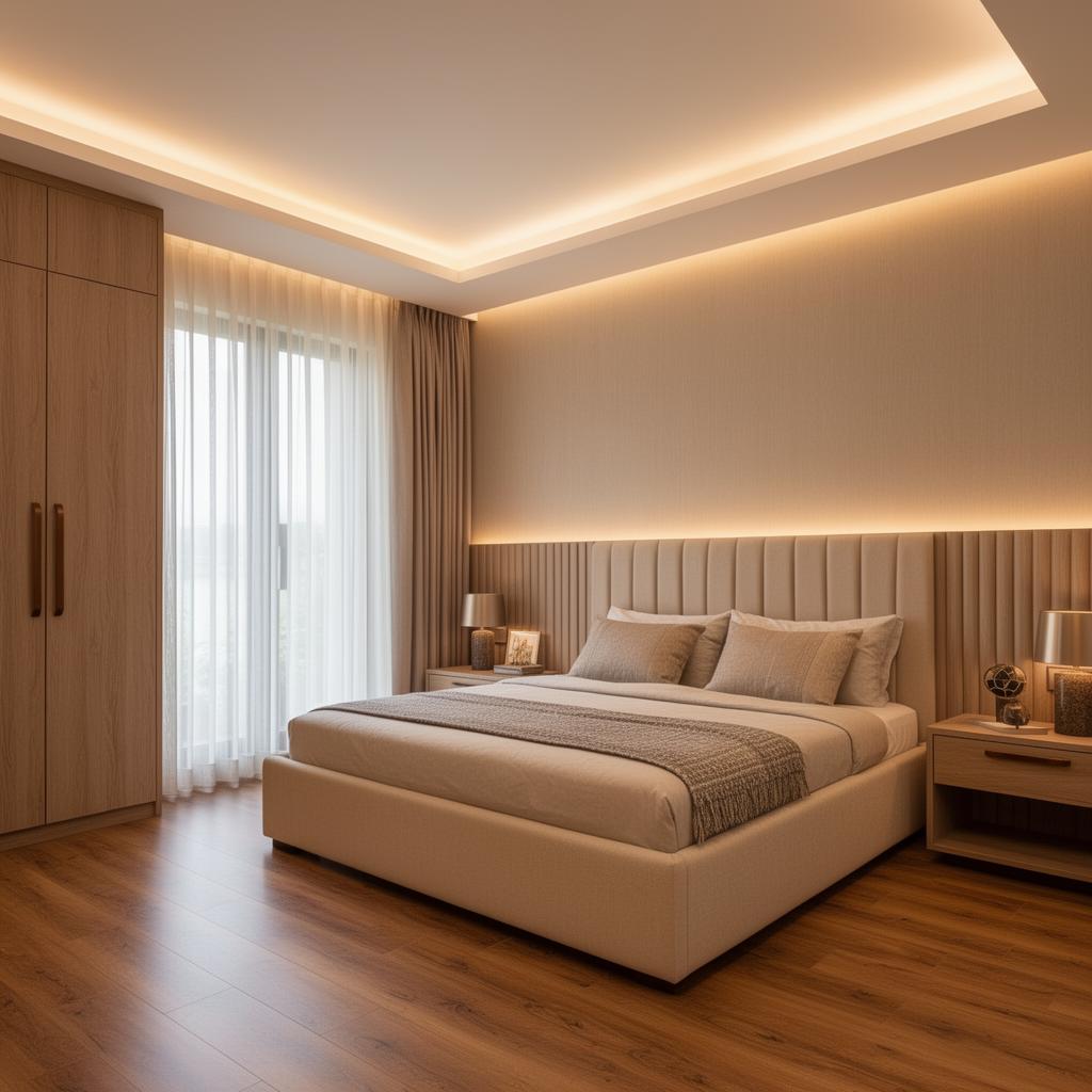 Independent House Interior – Narsingi – Master Bedroom