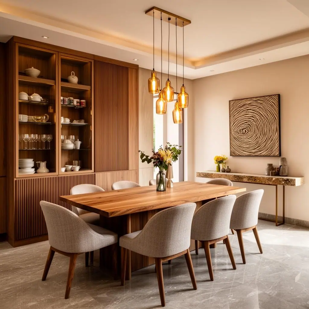 Independent House Interior – Narsingi – Dining Area