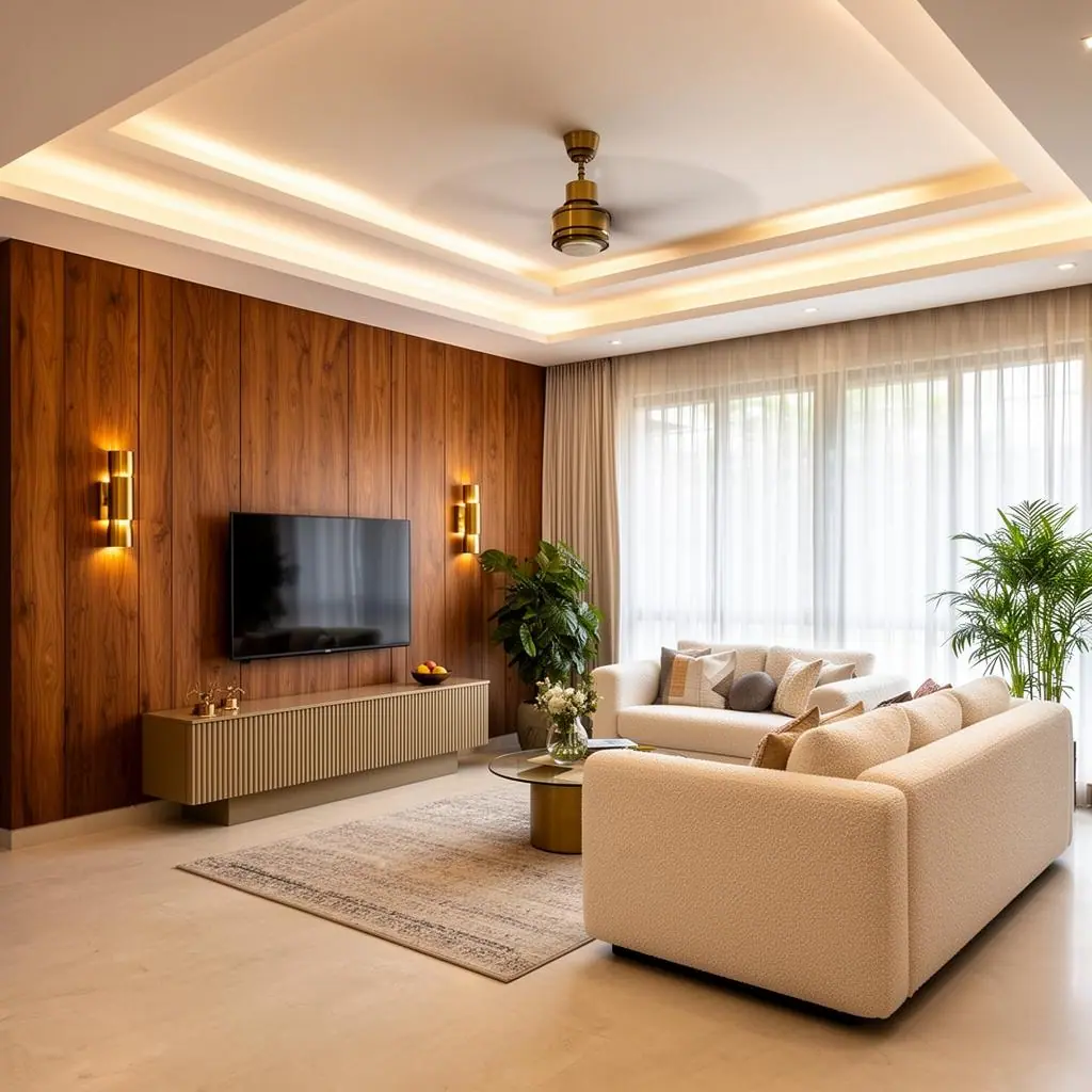 Independent House Interior – Narsingi – Living Room