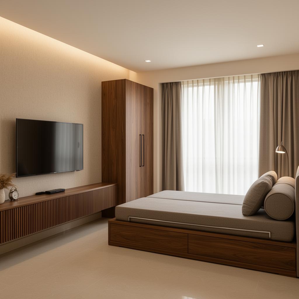 Studio Apartment Interior – Kokapet – Living Room