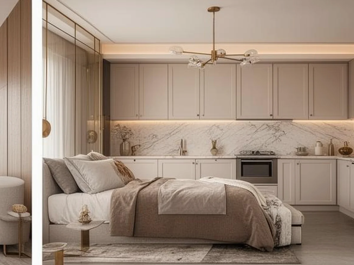 Builder Floor Interior – Financial District – Master Bedroom