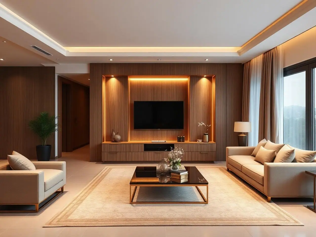 Luxury Villa Interior – Hitech City – Living Room