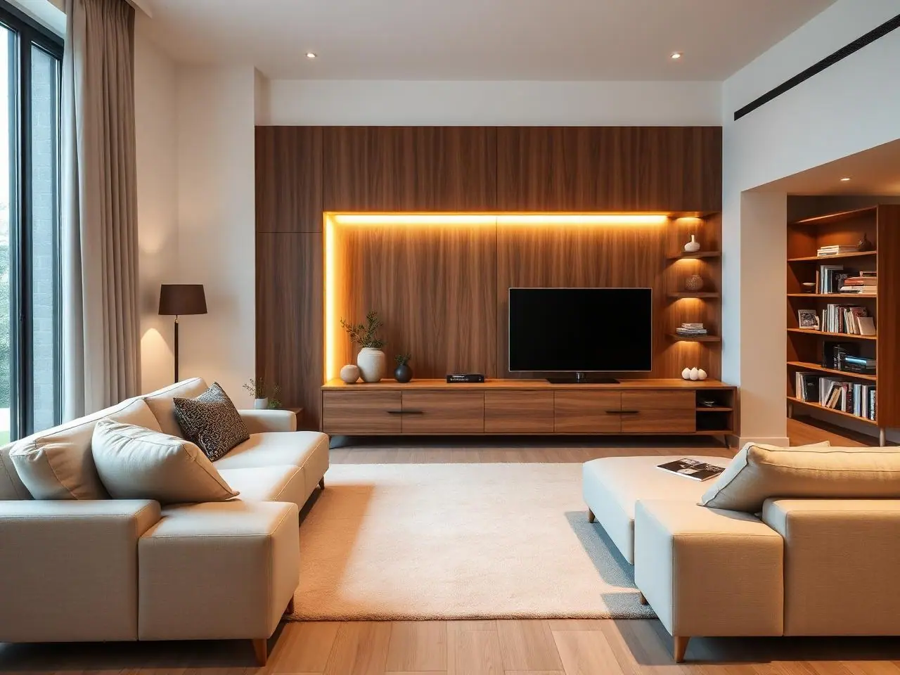 Compact Home Interior – Tolichowki – Living Room