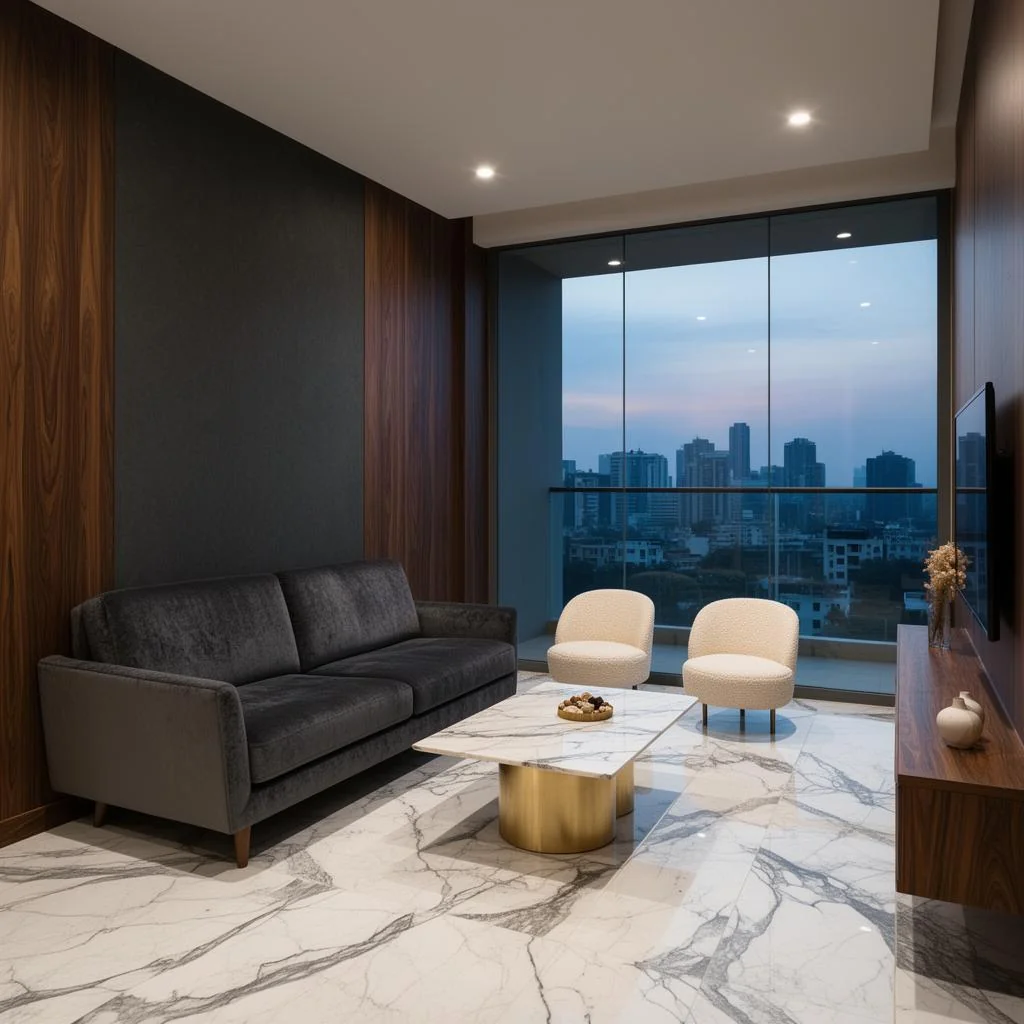 Penthouse Interior – Hitech City – Living Room