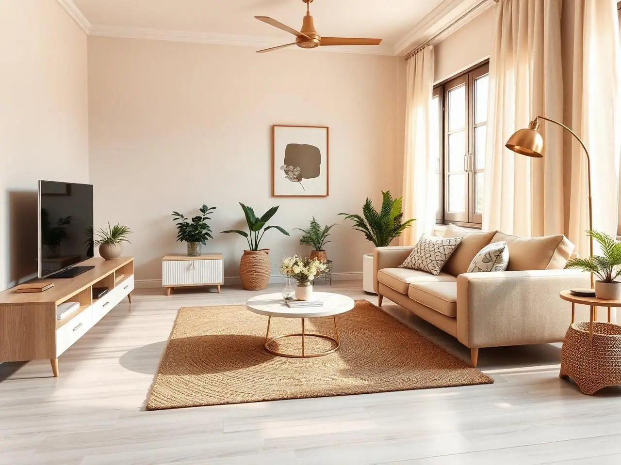 Builder Floor Interior – KPHB – Living Room